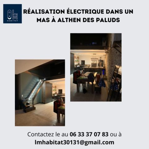 Installation électrique complète pour une nouvelle construction à Althen-des-Paluds